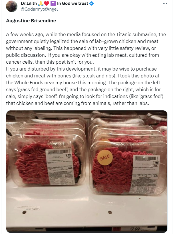 Fact Check US Government Does NOT Approve Sale Of 'LabGrown' Meat
